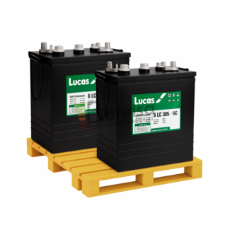 2 Bateras LUCAS 6 LC 305-SC | 6 Voltios 305 Amperios C20